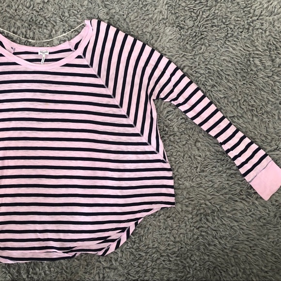 Splendid Striped Long Sleeve Easy Crew - Picture 5 of 5